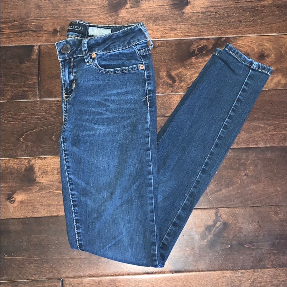 Dark blue jeggings